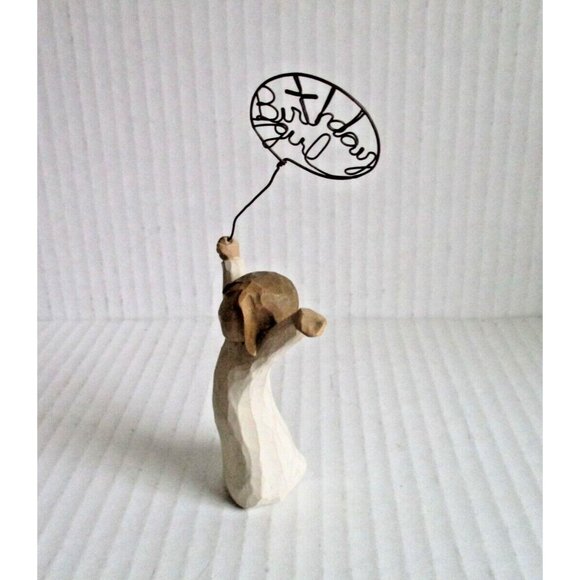*Willow Tree 'Birthday Girl' Figurine Beige Tan Statue Sculpture - Picture 2 of 7
